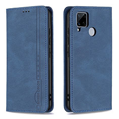 Funda de Cuero Cartera con Soporte Carcasa B05F para Realme 7i RMX2193 Azul