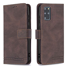 Funda de Cuero Cartera con Soporte Carcasa B05F para Samsung Galaxy S20 Plus 5G Marron