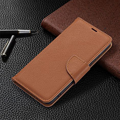 Funda de Cuero Cartera con Soporte Carcasa B05F para Samsung Galaxy S22 5G Marron