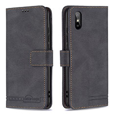 Funda de Cuero Cartera con Soporte Carcasa B05F para Xiaomi Redmi 9i Negro