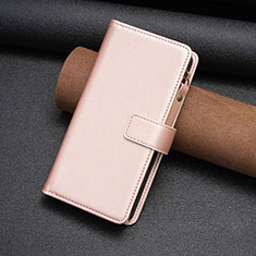 Funda de Cuero Cartera con Soporte Carcasa B05F para Xiaomi Redmi Note 12 4G Oro Rosa