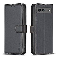 Funda de Cuero Cartera con Soporte Carcasa B06F para Google Pixel 7a 5G Negro