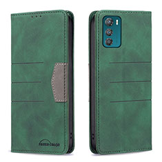 Funda de Cuero Cartera con Soporte Carcasa B06F para Motorola Moto G42 Verde