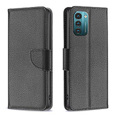 Funda de Cuero Cartera con Soporte Carcasa B06F para Nokia G11 Negro