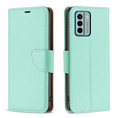 Funda de Cuero Cartera con Soporte Carcasa B06F para Nokia G22 Verde