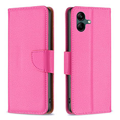 Funda de Cuero Cartera con Soporte Carcasa B06F para Samsung Galaxy A04 4G Rosa Roja