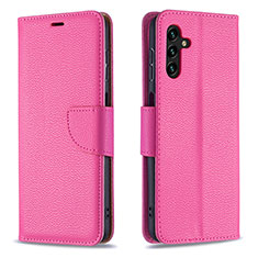 Funda de Cuero Cartera con Soporte Carcasa B06F para Samsung Galaxy A04s Rosa Roja