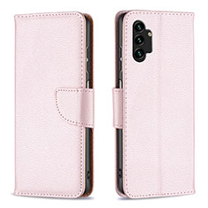 Funda de Cuero Cartera con Soporte Carcasa B06F para Samsung Galaxy A13 4G Oro Rosa