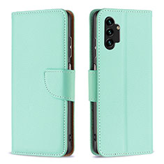 Funda de Cuero Cartera con Soporte Carcasa B06F para Samsung Galaxy A13 4G Verde