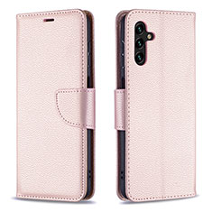 Funda de Cuero Cartera con Soporte Carcasa B06F para Samsung Galaxy A13 5G Oro Rosa