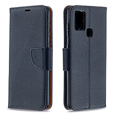 Funda de Cuero Cartera con Soporte Carcasa B06F para Samsung Galaxy A21s Negro