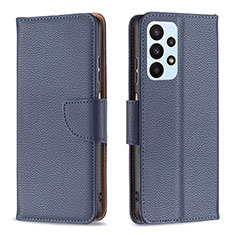 Funda de Cuero Cartera con Soporte Carcasa B06F para Samsung Galaxy A23 4G Azul