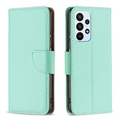 Funda de Cuero Cartera con Soporte Carcasa B06F para Samsung Galaxy A23 4G Verde