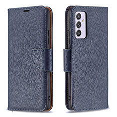 Funda de Cuero Cartera con Soporte Carcasa B06F para Samsung Galaxy A24 4G Azul