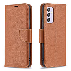 Funda de Cuero Cartera con Soporte Carcasa B06F para Samsung Galaxy A24 4G Marron