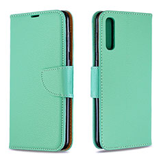 Funda de Cuero Cartera con Soporte Carcasa B06F para Samsung Galaxy A30S Verde