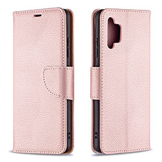 Funda de Cuero Cartera con Soporte Carcasa B06F para Samsung Galaxy A32 4G Oro Rosa