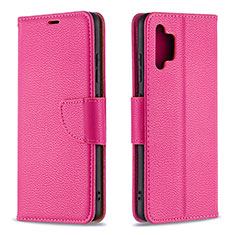 Funda de Cuero Cartera con Soporte Carcasa B06F para Samsung Galaxy A32 4G Rosa Roja