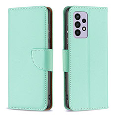 Funda de Cuero Cartera con Soporte Carcasa B06F para Samsung Galaxy A33 5G Verde