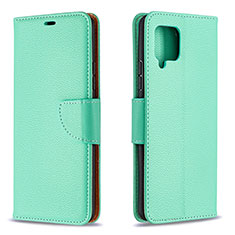 Funda de Cuero Cartera con Soporte Carcasa B06F para Samsung Galaxy A42 5G Verde