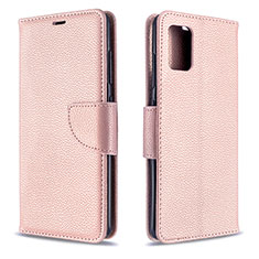 Funda de Cuero Cartera con Soporte Carcasa B06F para Samsung Galaxy A51 5G Oro Rosa