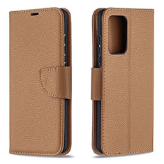 Funda de Cuero Cartera con Soporte Carcasa B06F para Samsung Galaxy A52 4G Marron