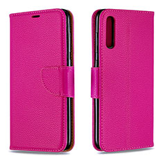 Funda de Cuero Cartera con Soporte Carcasa B06F para Samsung Galaxy A70 Rosa Roja