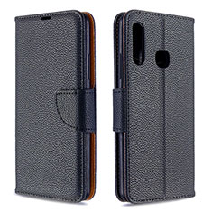 Funda de Cuero Cartera con Soporte Carcasa B06F para Samsung Galaxy A70E Negro