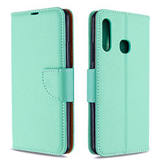 Funda de Cuero Cartera con Soporte Carcasa B06F para Samsung Galaxy A70E Verde