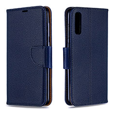 Funda de Cuero Cartera con Soporte Carcasa B06F para Samsung Galaxy A70S Azul