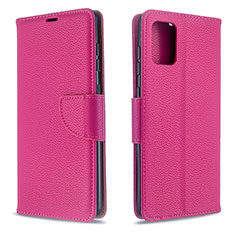 Funda de Cuero Cartera con Soporte Carcasa B06F para Samsung Galaxy A71 5G Rosa Roja