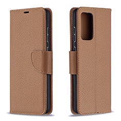 Funda de Cuero Cartera con Soporte Carcasa B06F para Samsung Galaxy A72 4G Marron