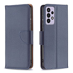 Funda de Cuero Cartera con Soporte Carcasa B06F para Samsung Galaxy A73 5G Azul