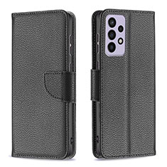 Funda de Cuero Cartera con Soporte Carcasa B06F para Samsung Galaxy A73 5G Negro