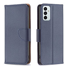 Funda de Cuero Cartera con Soporte Carcasa B06F para Samsung Galaxy F23 5G Azul