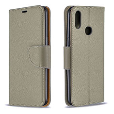 Funda de Cuero Cartera con Soporte Carcasa B06F para Samsung Galaxy M01s Gris