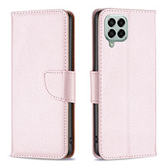 Funda de Cuero Cartera con Soporte Carcasa B06F para Samsung Galaxy M33 5G Oro Rosa