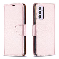 Funda de Cuero Cartera con Soporte Carcasa B06F para Samsung Galaxy M34 5G Oro Rosa