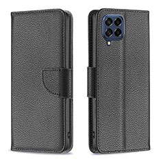 Funda de Cuero Cartera con Soporte Carcasa B06F para Samsung Galaxy M53 5G Negro