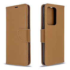 Funda de Cuero Cartera con Soporte Carcasa B06F para Samsung Galaxy S20 Plus 5G Marron