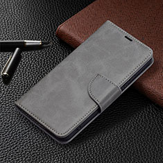 Funda de Cuero Cartera con Soporte Carcasa B06F para Samsung Galaxy S21 5G Gris