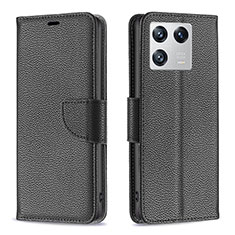 Funda de Cuero Cartera con Soporte Carcasa B06F para Xiaomi Mi 13 5G Negro