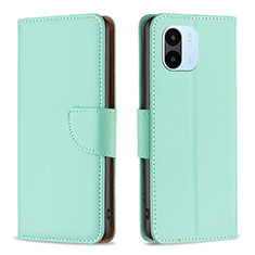 Funda de Cuero Cartera con Soporte Carcasa B06F para Xiaomi Poco C51 Verde