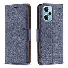 Funda de Cuero Cartera con Soporte Carcasa B06F para Xiaomi Poco F5 5G Azul