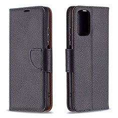 Funda de Cuero Cartera con Soporte Carcasa B06F para Xiaomi Poco M5S Negro