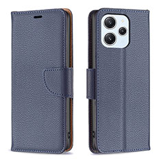 Funda de Cuero Cartera con Soporte Carcasa B06F para Xiaomi Redmi 12 4G Azul