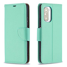 Funda de Cuero Cartera con Soporte Carcasa B06F para Xiaomi Redmi K40 5G Verde