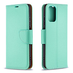 Funda de Cuero Cartera con Soporte Carcasa B06F para Xiaomi Redmi Note 10 4G Verde