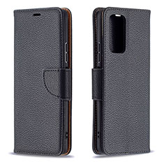 Funda de Cuero Cartera con Soporte Carcasa B06F para Xiaomi Redmi Note 10 Pro Max Negro