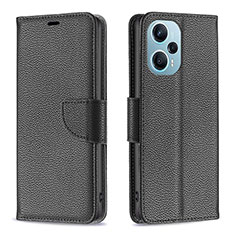 Funda de Cuero Cartera con Soporte Carcasa B06F para Xiaomi Redmi Note 12 Turbo 5G Negro